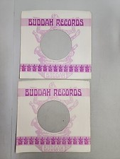 45 RPM 7" RECORD SLEEVES CO. SLEEVE 2 PACK SEE PHOTOS - Buddah SLV203
