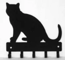 Cat #08 Key Rack with 5 Hooks Made in America
