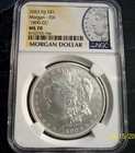 1890  CC MORGAN SILVER DOLLAR NGC MS 70 FIRST DAY Morgan label 2023 FIJI mint