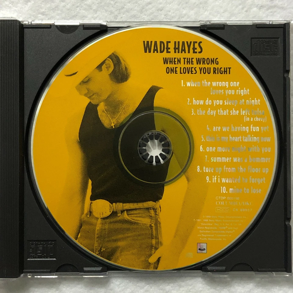 Wade Hayes When the Wrong One Loves You Right CD Country 1990s Foto 3 de 4