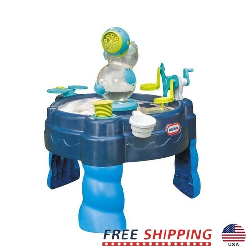 3-in-1 Water Table W/ Bubble Foam Machine Motorized Ferris Wheel Fun Ages 2 New