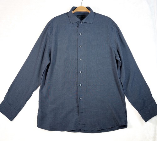 Country Road Mens shirt Long Sleeve 100% Tencel Size L Blue Tailored Fit - Picture 2 of 10