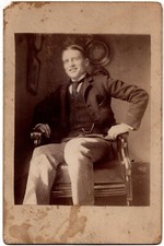CIRCA 1880s CABINET CARD BLAIR LEE I MARYLAND UNITED STATES SENATOR & POLITICIAN