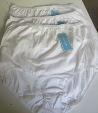 3 Dixie Belle by Velrose Cotton Briefs 100 Cotton White Size 12 Style 410