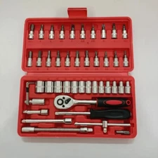 Auto Repair Tool Kit, Ratchet, Glass Ratchet, Screwdriver, 46 pcs.