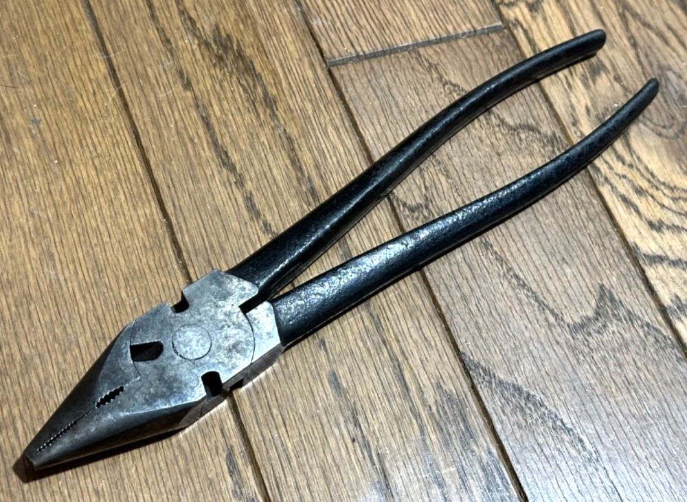 Vintage Utica Tools Giant Button Pliers 10.5
