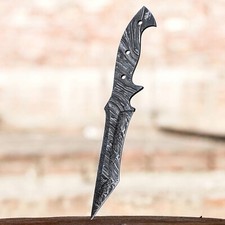Handmade Damascus Full Tang Tanto Knife Blank Blade - Diy Making Supply