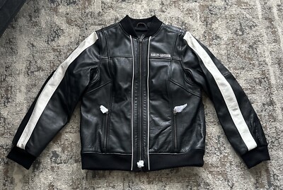 ジャケット・アウター Harley Davidson PIPER BOMBER LEATHER Women's Harley-Davidson Piper Bomber Leather Jacket size Large | eBay