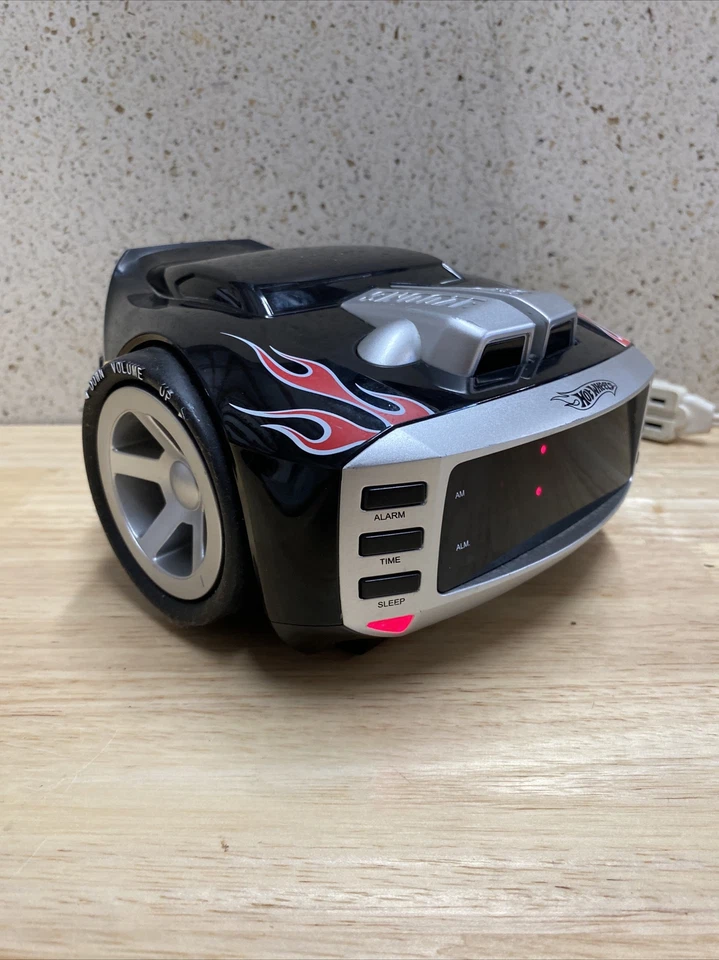 Collector Hot Wheels Car Alarm Clock Radio Mattel works - Image 2 of 4