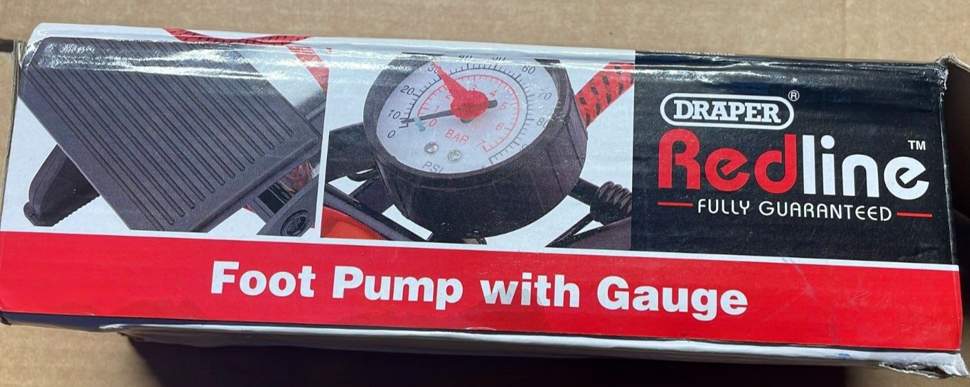 Draper Redline 68092 Foot Pump , Red eBay
