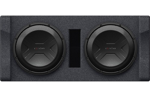 Kenwood eXcelon P-XW1221D Dual 12" Preloaded Subwoofer Enclosure, 600W RMS Power - Picture 4 of 5