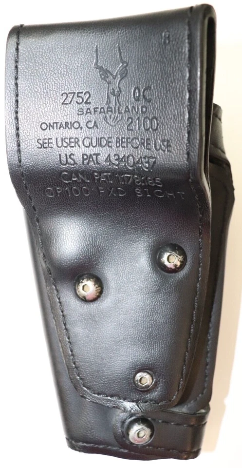 Safariland Black Leather Ruger Holster 2752QC GP100 FXD SIGHT LEFT E277 - Image 3 of 4