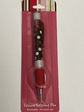 Medium Line Ball Point Fashion Pen Black Ink