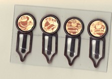 Graphic45 ST. NICHOLAS 108 AntQ Copper 4 Metal Clips HANDMADE