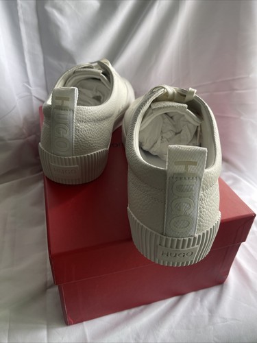 Hugo Boss Men's Zero Tenn gr White Leather Sneakers Size US 12 - Picture 12 of 12