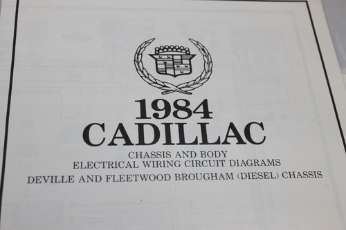 1984 Cadillac Service Information Manual & 7 Chassis & Body wiring Diagrams - Picture 8 of 10