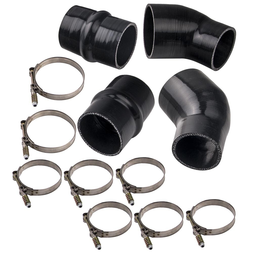 Heavy Duty Silicone Hose Pipe Duct Intercooler Boot Kit for Dodge Ram 1994-2002