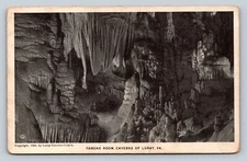 c1926 Caverns Of Luray Virginia VA Throne Room VINTAGE Postcard