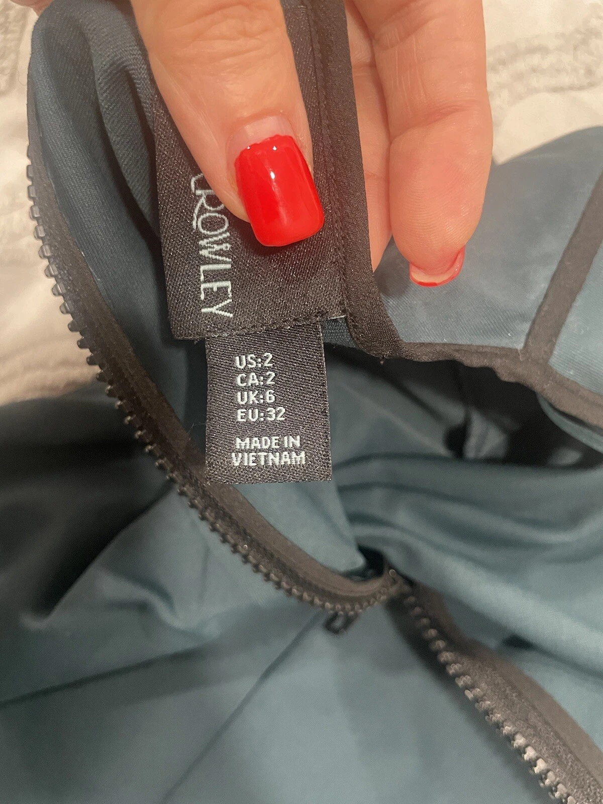 VETEMENTS Cynthia Rowley Abito elasticizzato verde. Taglia 2. Nuovo senza etichette.