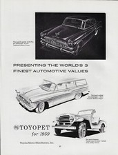 1959 Toyota Toyopet Custom Crown Station Wagon Land Cruiser VINTAGE PRINT AD