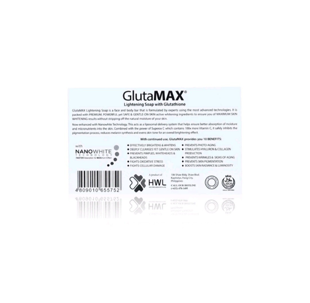 glutamax lightening soap with glutathione GlutaMAX Lightening Soap with Glutathione 135gm Great for All Skin Types