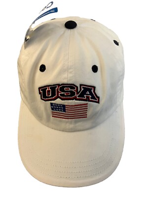 USA America United Kraft Nabisco Vintage Golf Tournament Adjustable White Hat