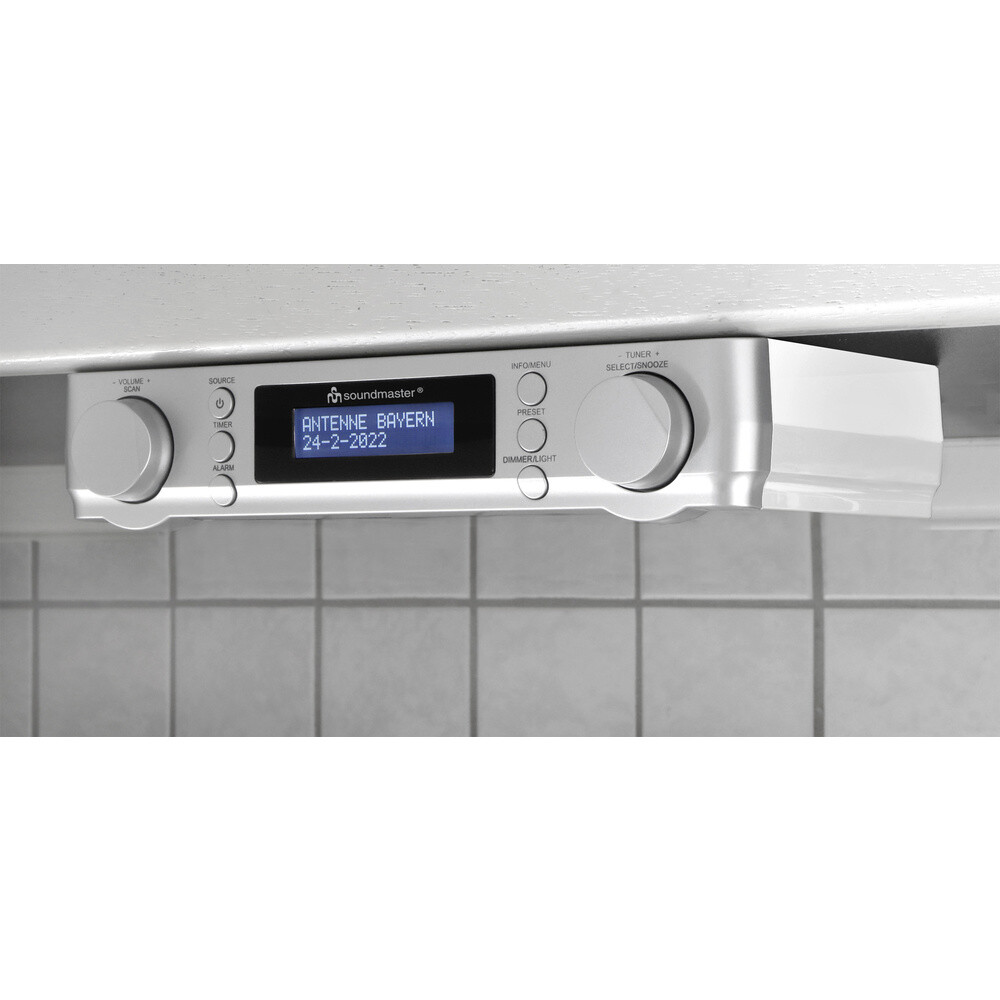 Thumbnail - Soundmaster Ur2022si Unterbauradio Dab+, Ukw Weckfunktion Silber