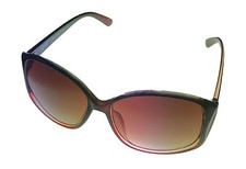 Esprit Womens Sunglass Light Brown Plastic Rectangle, Gradient Lens ET19261 565