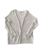 Universal Thread Cream 100 Cotton Open Front Cardigan Sweater Women s Medium