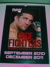 CAGE FIGHTERS - Calendar 9/2010-12/2011 - 16 large glossy photos - gay int.