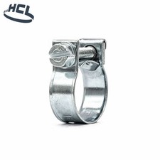 Fuel Line Hose Clips Zinc Plated Galvanised Petrol Screw Clamp Multipack Set