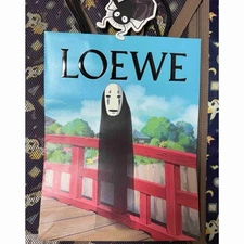 Loewe Spirited Away Paper Bag Shopper No-face Studio Ghibli Collection Japan