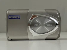Olympus Stylus 300 Digital Camera 3.2MP Silver Y2K For Parts