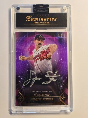 topps lumenaries # sla-ss Spencer Strider Spark of Light /3