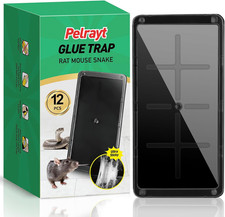 Glue Mouse Traps Indoor for Home, Rat Trap-12 Pack, Large Heavy Duty Glue Traps