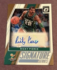 2017-18 Donruss Optic #62 Ricky Pierce Signature Series Autograph Bucks 