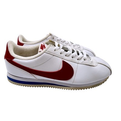 Nike Cortez Sneakers Mens 10 White Red Blue Excellent Retro Leather 819719-103