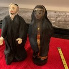 Approx 8” vintage Middle Eastern souvenir, dolls pair costume figures Arabic — photo 3