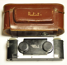 David White 35mm Stereo Realist camera with f3.5 lens and case. 7. Early Ser .