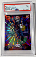 2021 Panini Certified - Rookies Ja'Marr Chase #107 Mirror Purple /10 (RC) PSA 9