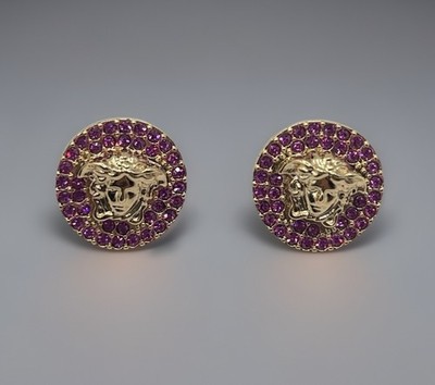 Versace Earrings Metal+Strass $550