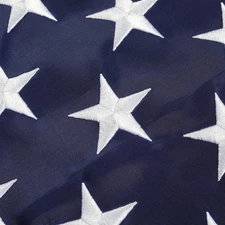 3x5 FT Outdoor Embroidered American Flag Made in USA Luxury Embroidered Star US
