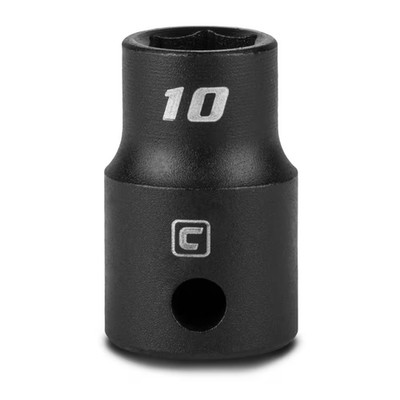 10 mm Shallow Impact Socket, 3/8-Inch Drive, 6-Point, Metric