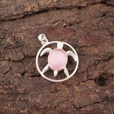 Cats Eye Gemstone Handmade 925 Sterling Silver Jewelry Pendant Gift For Wife
