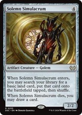 Solemn Simulacrum - Light Play MTG Commander: Duskmourn: House of Horror