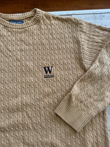 VERY Nice XL Wofford College Terriers Cable Knit Sweater EUC - Picture 3 of 6