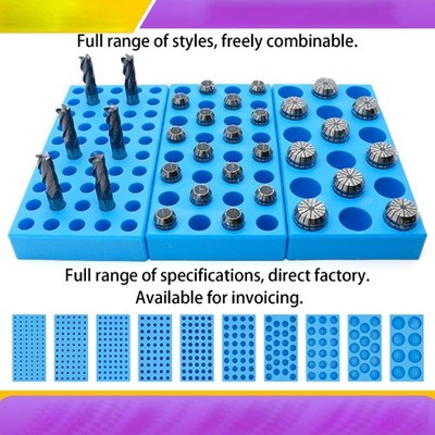 Multipurpose Tool Holder Tray Storage Box Milling Cutter Case Plastic Organizer