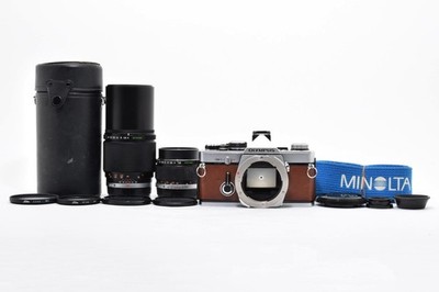 【Near Mint Brown】Olympus om-2n SLR Camera 2Lens 100mm f2.8 / 200mm f4 JAPAN #701