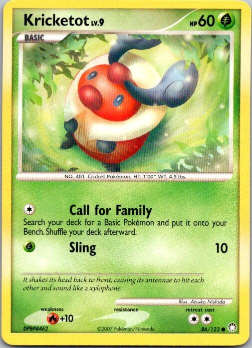 Kricketot Common Mysterious Treasures 86/123 LP