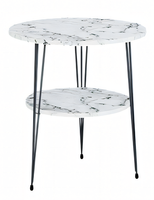 Beistelltisch Aus Metall In Weiß Modern Eleganter Wohnstil